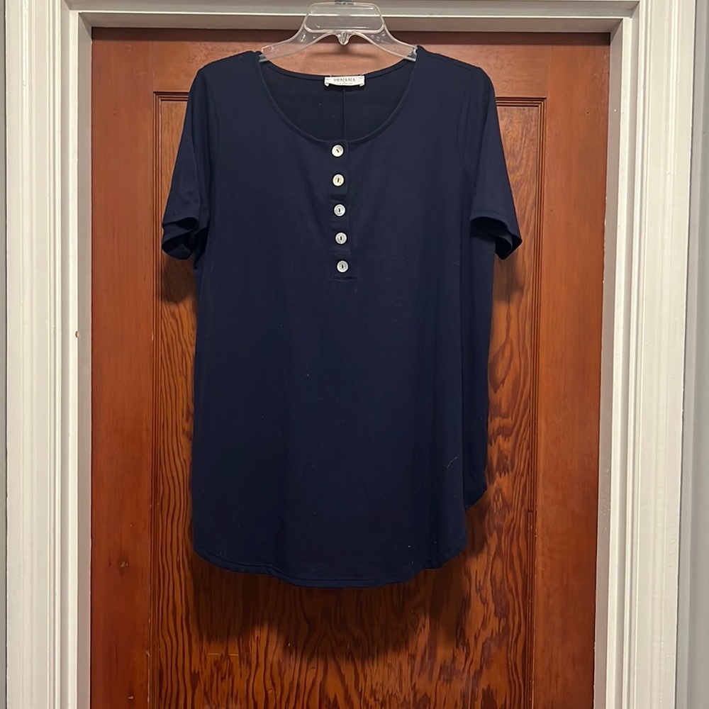Tunic button front